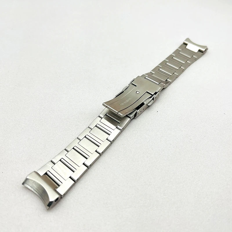 Mod 20mm Watch Bracelet SPB185 SPB187 Watch Band Fits Seiko Case Deployment Folding Clasp Buckle Curved Interface Strap