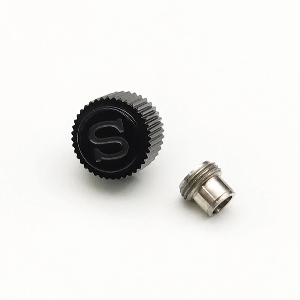 Akcesora tenilo de krono de neoksidebla ŝtalo por horloĝo 7S26/NH35/NH36/NH35a/NH36a/NE15/4R35/4R36/6R15-movado por horloĝo SKX007/SKX009