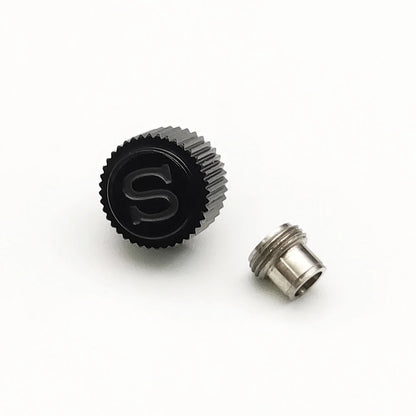 Akcesora tenilo de krono de neoksidebla ŝtalo por horloĝo 7S26/NH35/NH36/NH35a/NH36a/NE15/4R35/4R36/6R15-movado por horloĝo SKX007/SKX009