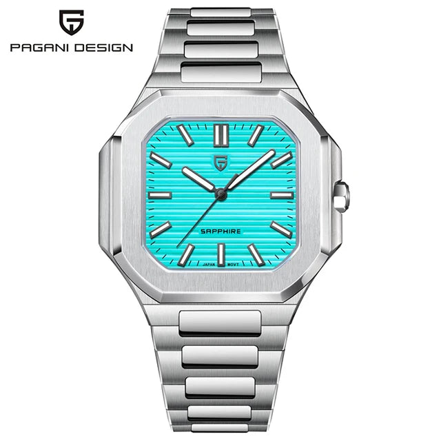 PAGANI DESIGN Men's Watch Luxury Fashion Sapphire Glass Quartz Watch for Men Stainless Steel Sports Waterproof Men Watches 2025