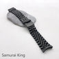 Mod Samurai King SRPE Watch Bracelet Stainless Steel 22mm Watch Strap Deployment Folding Buckle Solid Arc Ends Watch Band