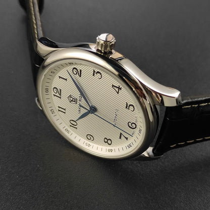 Vakuy Automatic Mechanical Watch Man's Business Auspicious Face Seagull ST2130 Movement Blue Pointer Waterproof Men's