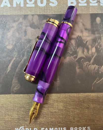 ADMOK M800 Acrylic Piston Fountain Pen BOCK/Schmidt Soft Smooth No.6/35# Nib Inking Pelikan Copy Students Writing Gift Pens