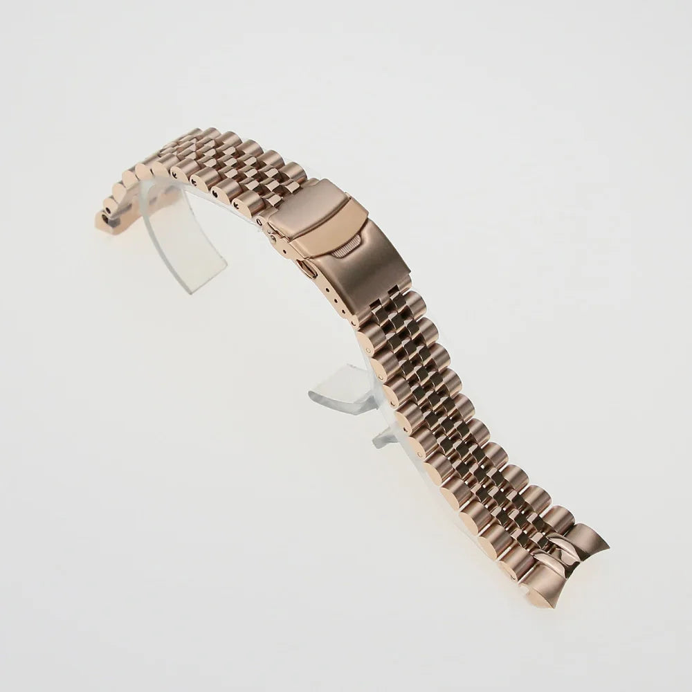 316L Stainless Steel Coved Head 22mm Solid 5 Link SKX007 Watch Bracelet Band