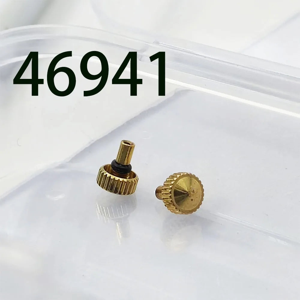 Horloĝa akcesoraĵo 46941 horloĝkapo, neoksidebla ŝtala akvorezista tenilo, horloĝkrono, alĝustigebla tempotenila kapo 2 pecoj