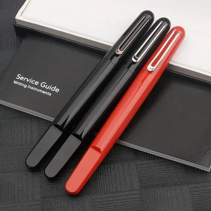Ultra Black M Collection Rollerball Signnature Pens Best Resin Fountain Pen with Magnetic Cap Cute Stationery