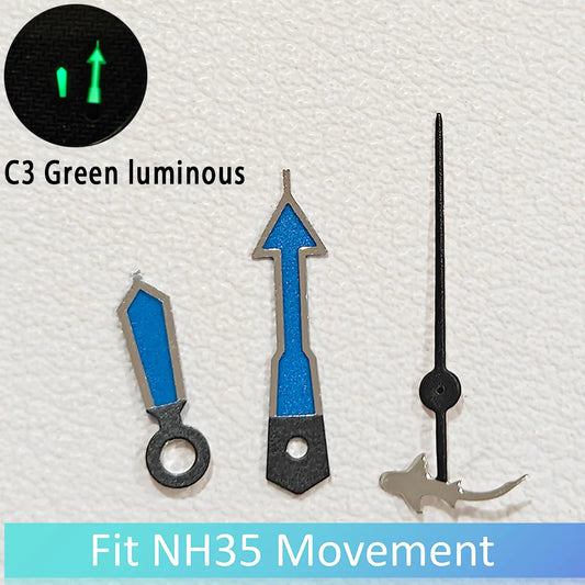NH35 Shark Sekundmontriloj Horloĝa akcesoraĵo taŭga por NH35 NH36 NH38 NH70 NH72 Movadaj Horloĝoj Partoj Montrilo/Pinglo akcesoraĵoj