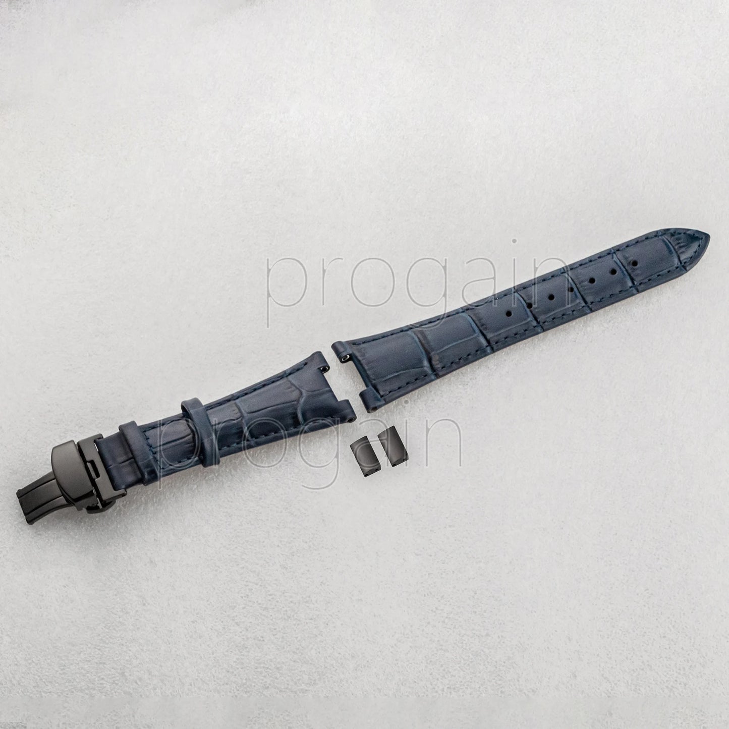 25mm Men's Genuine Leather Strap Watch Bracelet Wristband Replacements for Nautilus Accessories Parts Repair Tools