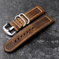 Vintage Crazy Horse Leather Watchband 20 22 24MM Thickened Old Made Retro Style Bracelet Men Watch Bracelet Soft Bracelet