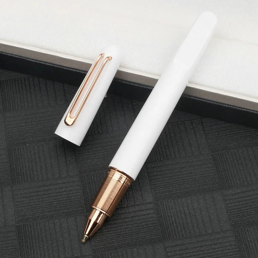 Ultra Black M Collection Rollerball Signnature Pens Best Resin Fountain Pen with Magnetic Cap Cute Stationery
