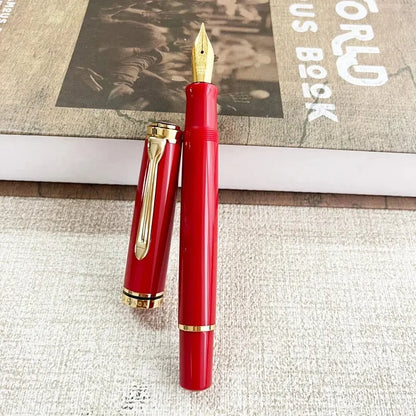 ADMOK M800 Acrylic Piston Fountain Pen BOCK/Schmidt Soft Smooth No.6/35# Nib Inking Pelikan Copy Students Writing Gift Pens