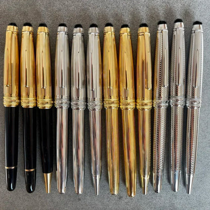 2025 Luxury Metal MB Ballpoint Pen 163 Rollerball Fountain Pen for Writing Gift Pens