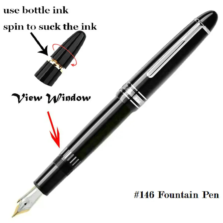 2025 Tata Unique 163/145/162 High Quality MB Ballpoint Pens Resin Writing Stationery School Office Supplies with Serial Number