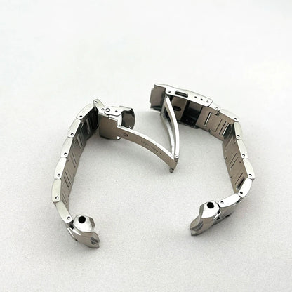 Mod 20mm Watch Bracelet SPB185 SPB187 Watch Band Fits Seiko Case Deployment Folding Clasp Buckle Curved Interface Strap