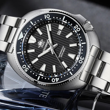 ADDIESDIVE Men's Watch AD2507 20Bar Waterproof Window Display Reloj Hombre BGW9 Super Luminous Sapphire Glass Quartz Watch