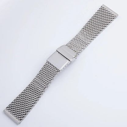 22mm Quality 316L Stainless Steel Woven Mesh Watchband For Breitling/Omega/IWC/Tudor Strap AB2010 Solid Metal Watch Bracelet