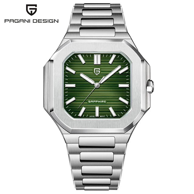 PAGANI DESIGN Men's Watch Luxury Fashion Sapphire Glass Quartz Watch for Men Stainless Steel Sports Waterproof Men Watches 2025