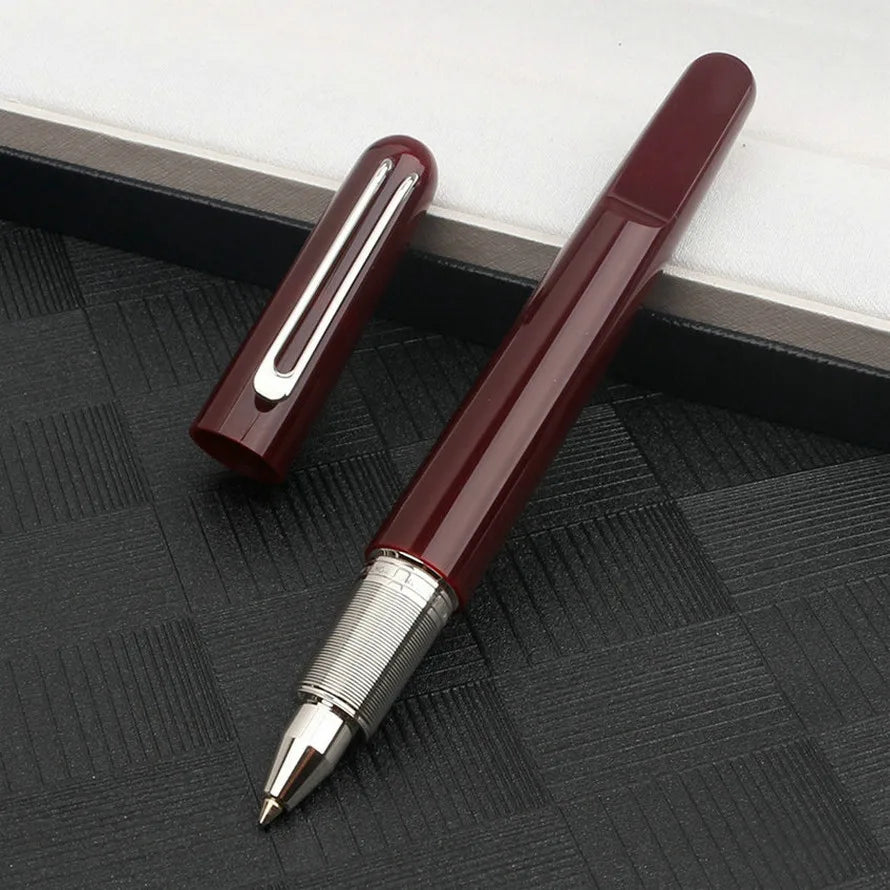 Ultra Black M Collection Rollerball Signnature Pens Best Resin Fountain Pen with Magnetic Cap Cute Stationery