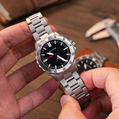 Militado ML16 Kvarca Horloĝo VH31 Movado 39mm Vintage Horloĝoj Safira Kristalo 20Bar Akvorezista Lumplena Luksa Vira Horloĝo