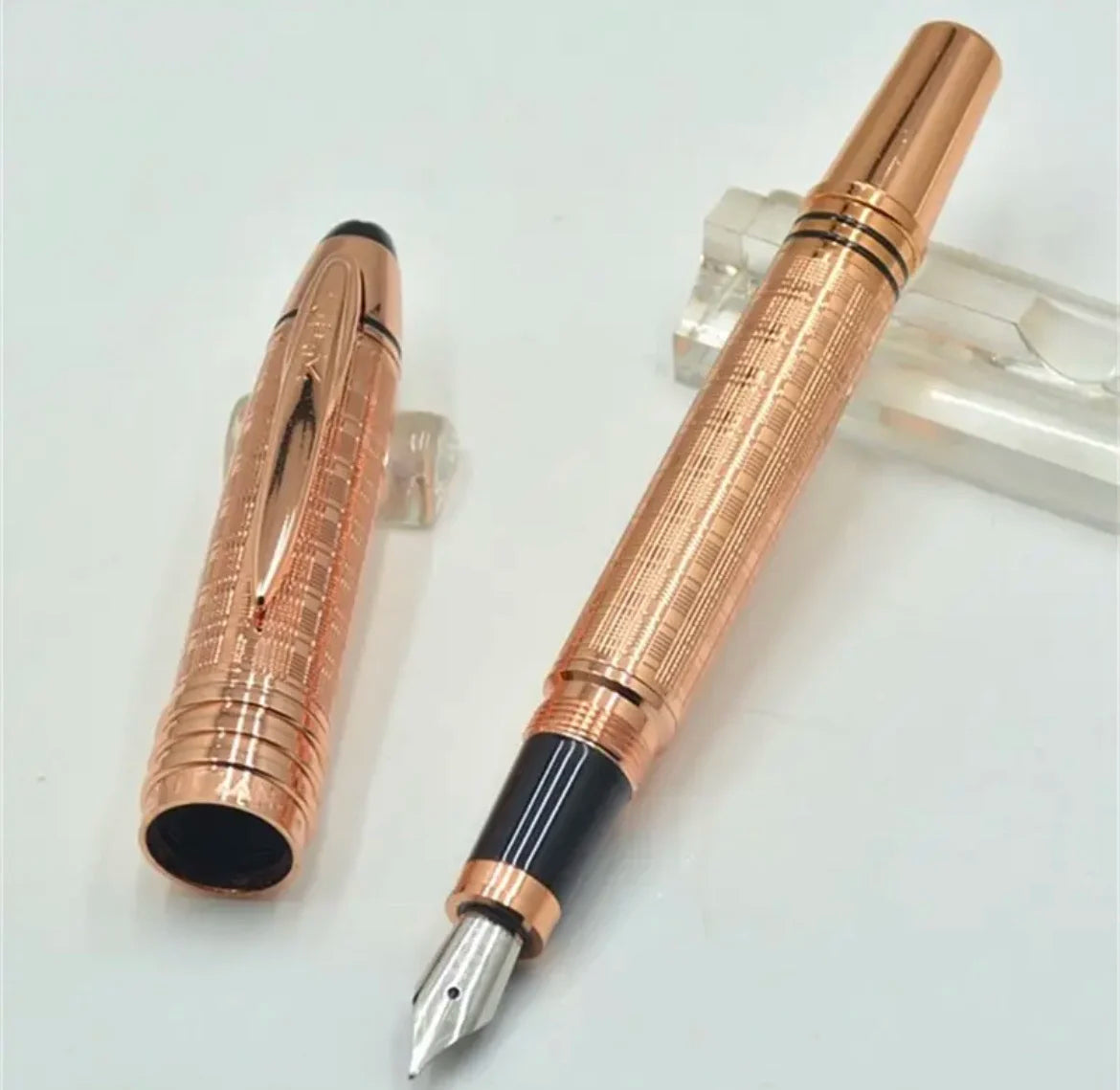 Hot John Kennedy JFK Carbon Fiber MB Gifts Fountain Pens Rollerball Ballpoint Pen Dark Blue Writing Stationery Gifts Fountain