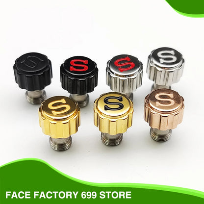 Akcesora tenilo de krono de neoksidebla ŝtalo por horloĝo 7S26/NH35/NH36/NH35a/NH36a/NE15/4R35/4R36/6R15-movado por horloĝo SKX007/SKX009