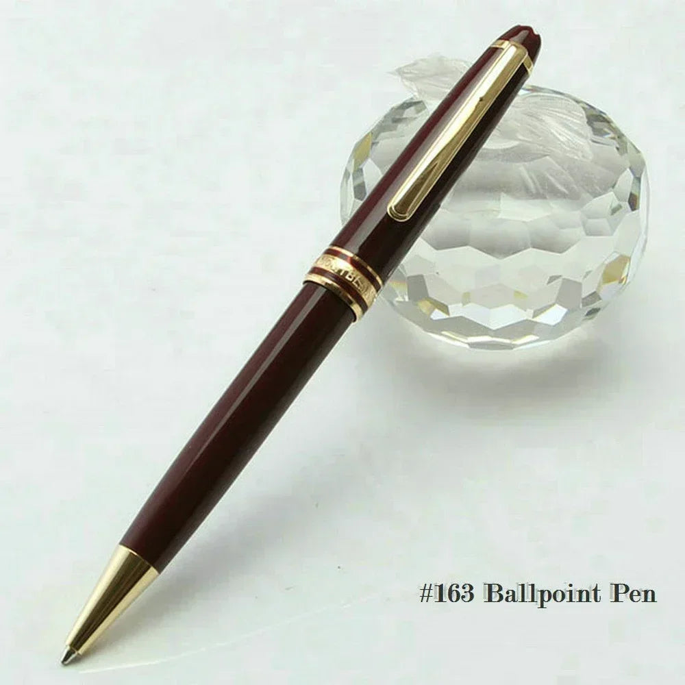 2025 Tata Unique 163/145/162 High Quality MB Ballpoint Pens Resin Writing Stationery School Office Supplies with Serial Number