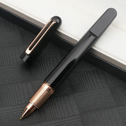 Ultra Black M Collection Rollerball Signnature Pens Best Resin Fountain Pen with Magnetic Cap Cute Stationery