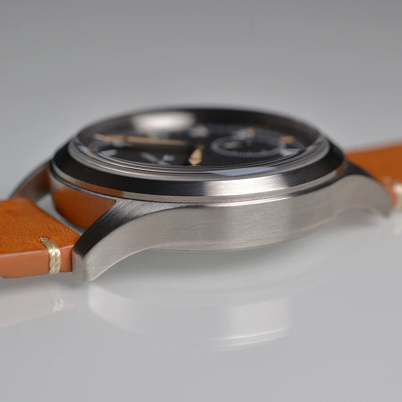 Baltany 2025 New Men's Quartz Watch VD78 Retro Military 39mm Vintage Stainless Steel 100M Waterproof Sub-Second Reloj Hombe