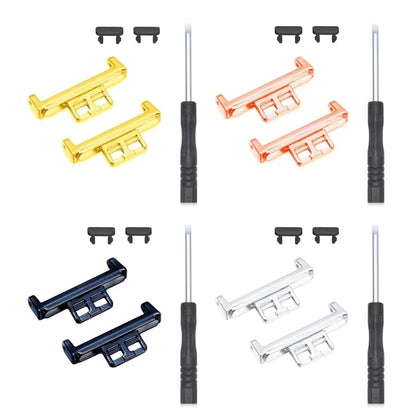 2PC Horloĝrimenaj Konektilaj Adaptiloj Anstataŭigaj Metalaj Konektilaj Ligiloj Por Huawei Watch Fit Braceleto Akcesoraĵo