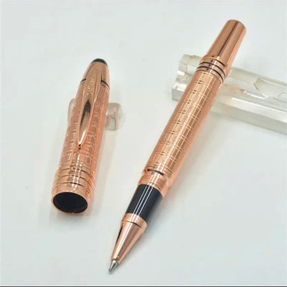 Hot John Kennedy JFK Carbon Fiber MB Gifts Fountain Pens Rollerball Ballpoint Pen Dark Blue Writing Stationery Gifts Fountain