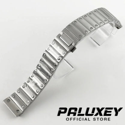High Quality 21MM Watch Accessories Fit For Santos Modification Parts Solid Stainless Steel Watch Bracelet NH34 NH35 NH36 Parts
