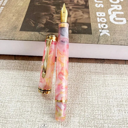 ADMOK M800 Acrylic Piston Fountain Pen BOCK/Schmidt Soft Smooth No.6/35# Nib Inking Pelikan Copy Students Writing Gift Pens