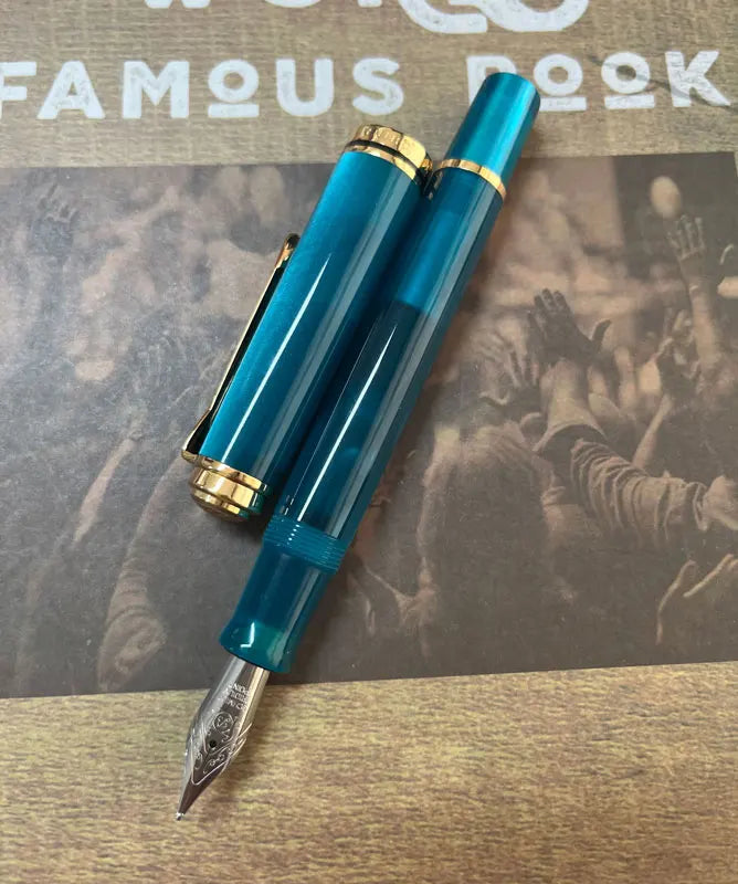 ADMOK M800 Acrylic Piston Fountain Pen BOCK/Schmidt Soft Smooth No.6/35# Nib Inking Pelikan Copy Students Writing Gift Pens