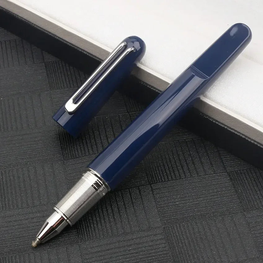 Ultra Black M Collection Rollerball Signnature Pens Best Resin Fountain Pen with Magnetic Cap Cute Stationery