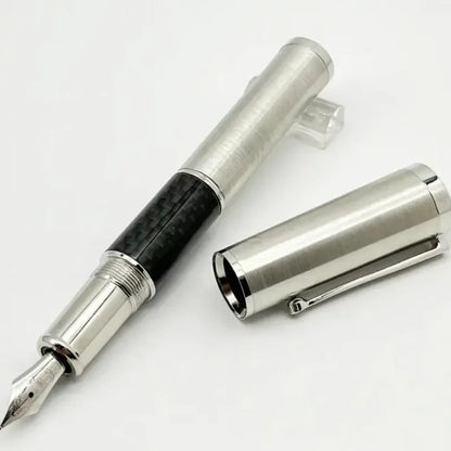 Hot John Kennedy JFK Carbon Fiber MB Gifts Fountain Pens Rollerball Ballpoint Pen Dark Blue Writing Stationery Gifts Fountain