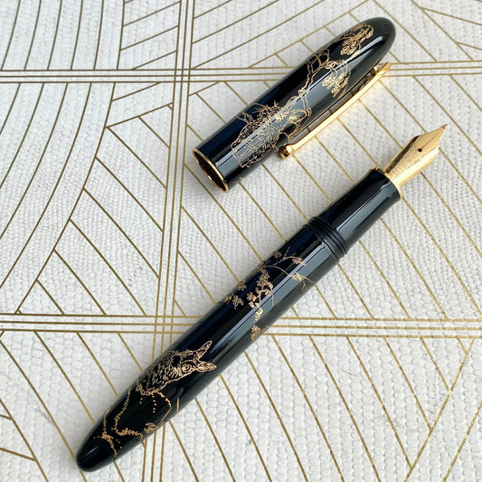 Hongdian N23 Fountain Pen Rabbit Year Limited High-End Students Business Office Writing Supplies Gold Carving Student Gift Pens