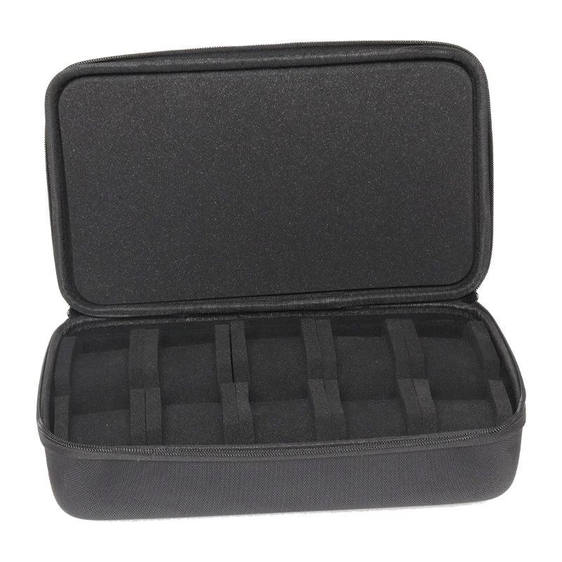 Organizilo de Horloĝskatolo por Viroj aŭ Virinoj, Portebla Vojaĝa Ujo por Horloĝoj, Portebla Stokado kaj Montraĵo por Brakhorloĝoj kaj Inteligentaj Horloĝoj