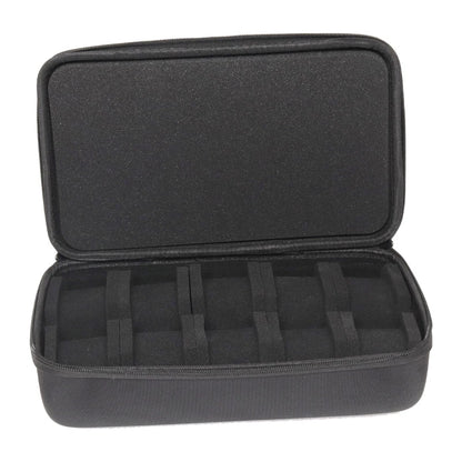 Organizilo de Horloĝskatolo por Viroj aŭ Virinoj, Portebla Vojaĝa Ujo por Horloĝoj, Portebla Stokado kaj Montraĵo por Brakhorloĝoj kaj Inteligentaj Horloĝoj