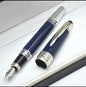 Hot John Kennedy JFK Carbon Fiber MB Gifts Fountain Pens Rollerball Ballpoint Pen Dark Blue Writing Stationery Gifts Fountain