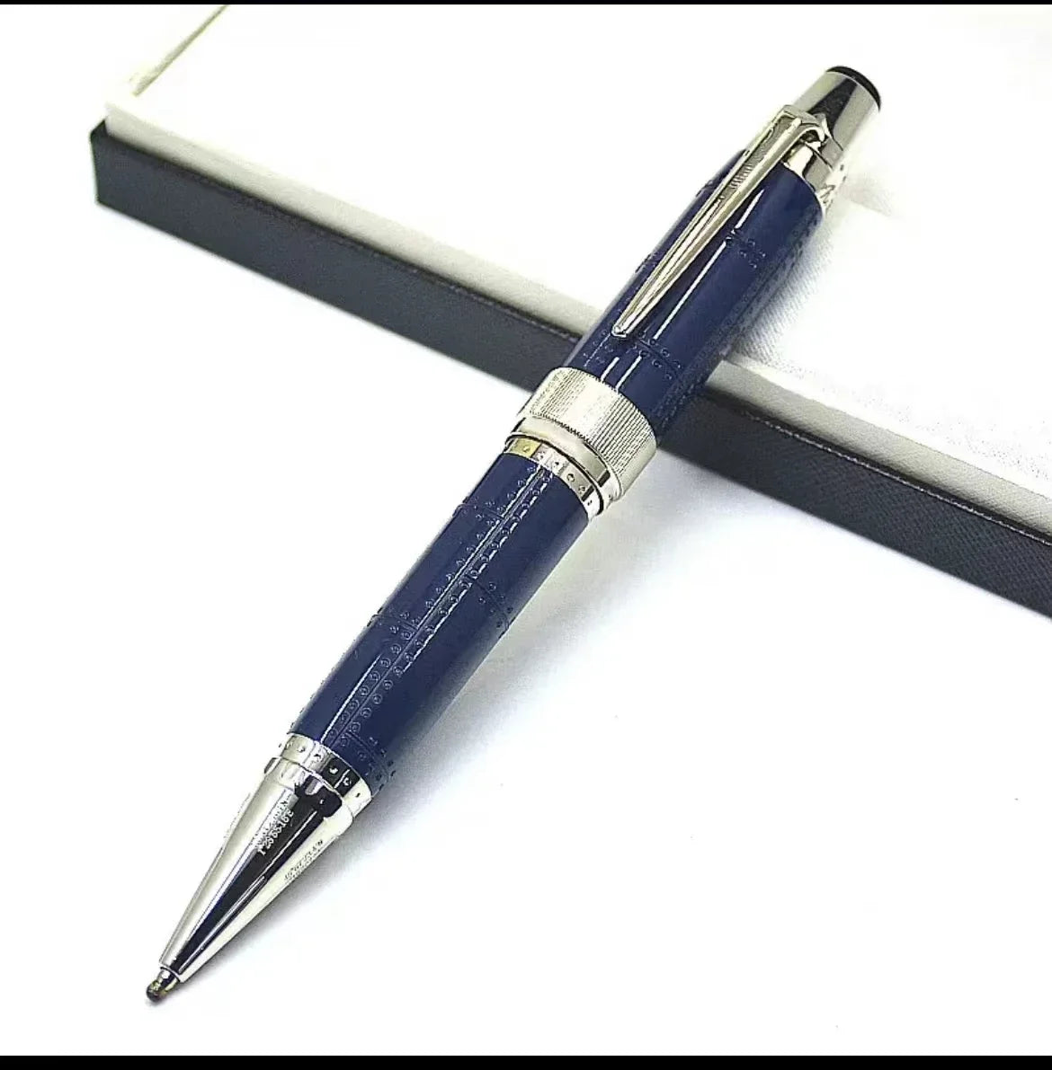 Hot John Kennedy JFK Carbon Fiber MB Gifts Fountain Pens Rollerball Ballpoint Pen Dark Blue Writing Stationery Gifts Fountain