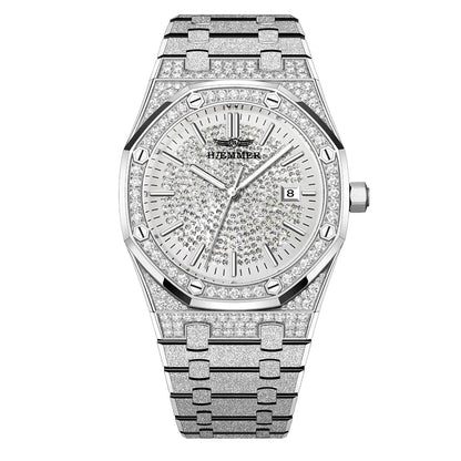 HAEMMER 2025 New Top Brand Man Quartz Watch Luxury Luminous Chronograph Wristwatch Stainless Steel Waterproof Men Calendar Clock