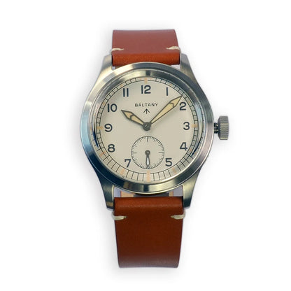 Baltany 2025 New Men's Quartz Watch VD78 Retro Military 39mm Vintage Stainless Steel 100M Waterproof Sub-Second Reloj Hombe