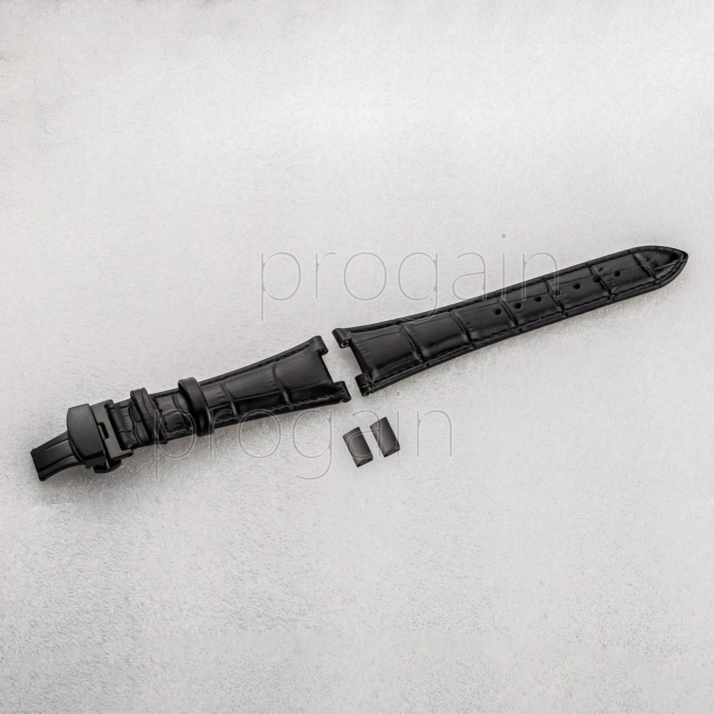 25mm Men's Genuine Leather Strap Watch Bracelet Wristband Replacements for Nautilus Accessories Parts Repair Tools