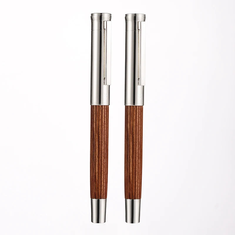 New Smooth Hongdian 1866 Wood 35# Nib Fountain Pen Writing Ink Pen Long Knife Nib School Office Supplies Gift Pens