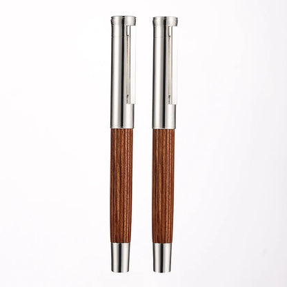 New Smooth Hongdian 1866 Wood 35# Nib Fountain Pen Writing Ink Pen Long Knife Nib School Office Supplies Gift Pens