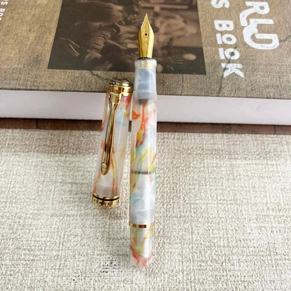 ADMOK M800 Acrylic Piston Fountain Pen BOCK/Schmidt Soft Smooth No.6/35# Nib Inking Pelikan Copy Students Writing Gift Pens