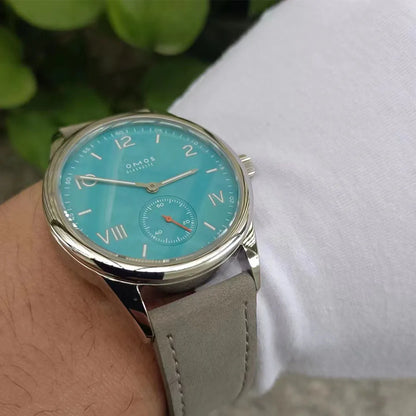 High-end men's 39mm automatic mechanical watch, equipped with Seagull ST17 movement, waterproof and features luminous function.