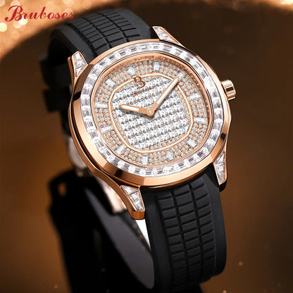 Automatic Mechanical Watch for Men Women BRUBOSES Original 5ATM Waterproof Luxury Business Male Wristwatches Relogio Masculino A