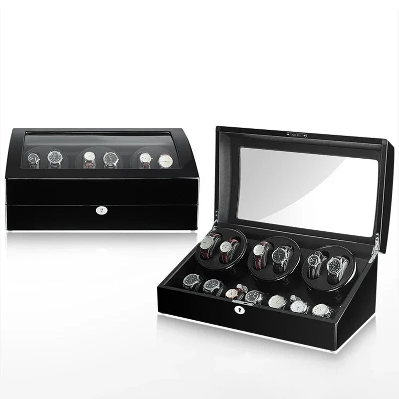 Automatic Rotating Watch Winders Silent Mechanism Movement Watches Winding Device Men Mechanical Wrist Watch Organizer Boxes