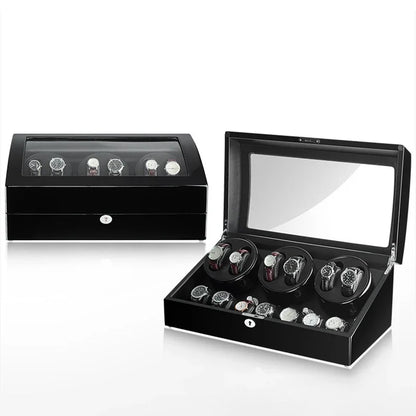 Automatic Rotating Watch Winders Silent Mechanism Movement Watches Winding Device Men Mechanical Wrist Watch Organizer Boxes